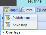Publish Map button